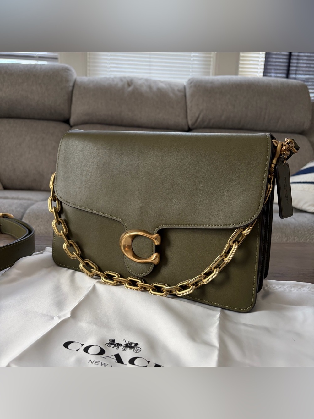 Coach Chain Tabby 30 Olive